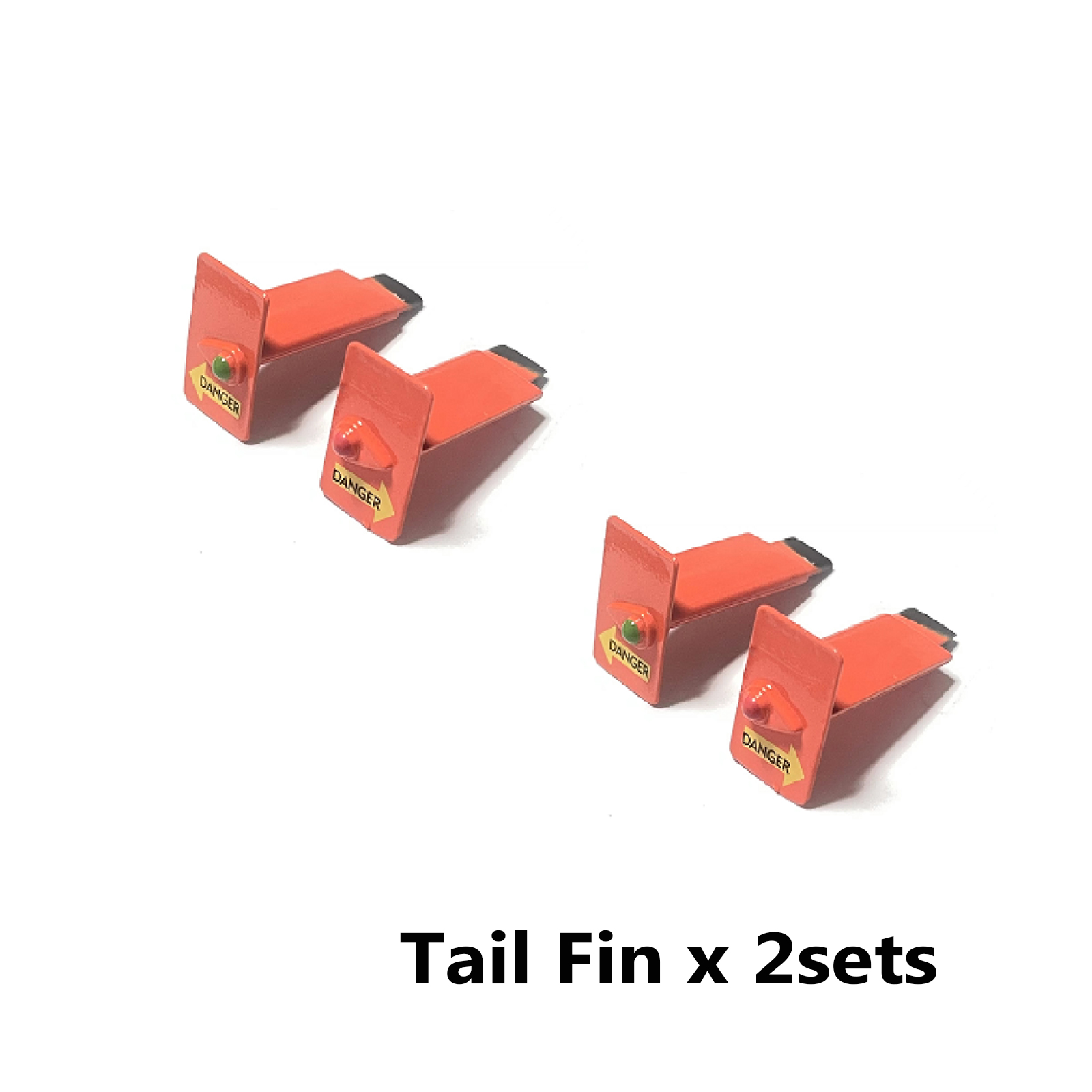 RC ERA C186 Orange Tail Fin Set