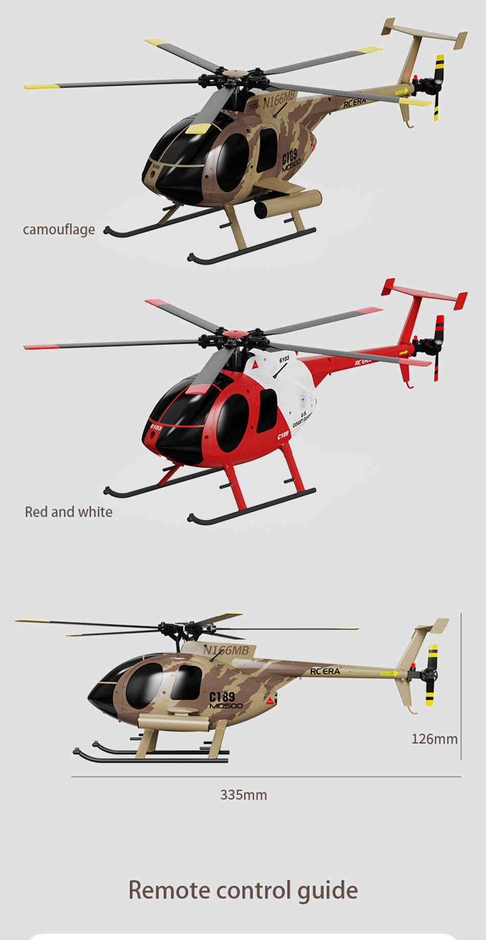 RC ERA C189 MD500 Bird 1:28 Gyro Stabilization RC Helicopter RC ERA C189 MD500 Bird 1:28 Gyro Stabilization RC Helicopter