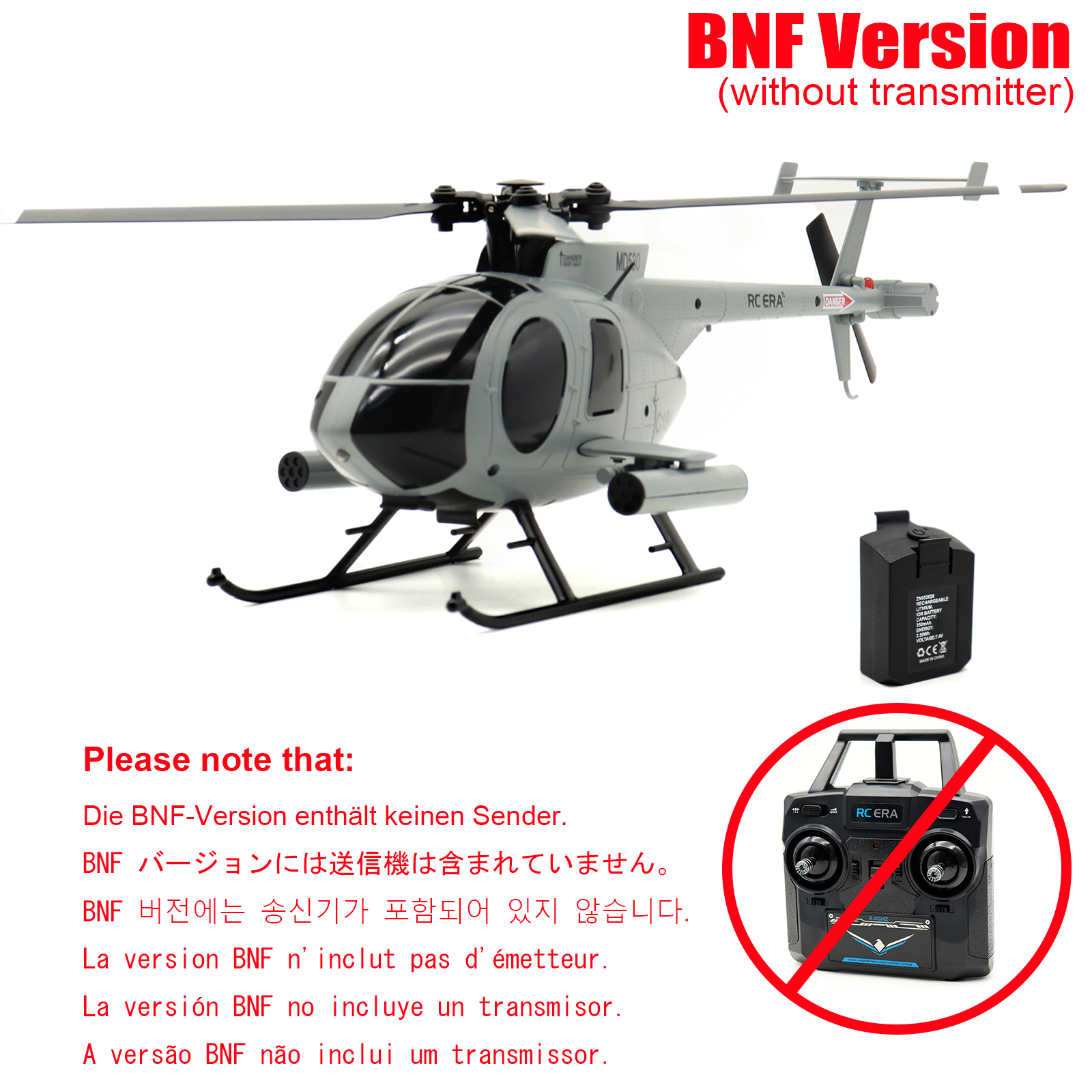 RC ERA C184 Mini MD500 Auto Stabilized Helicopter RTF