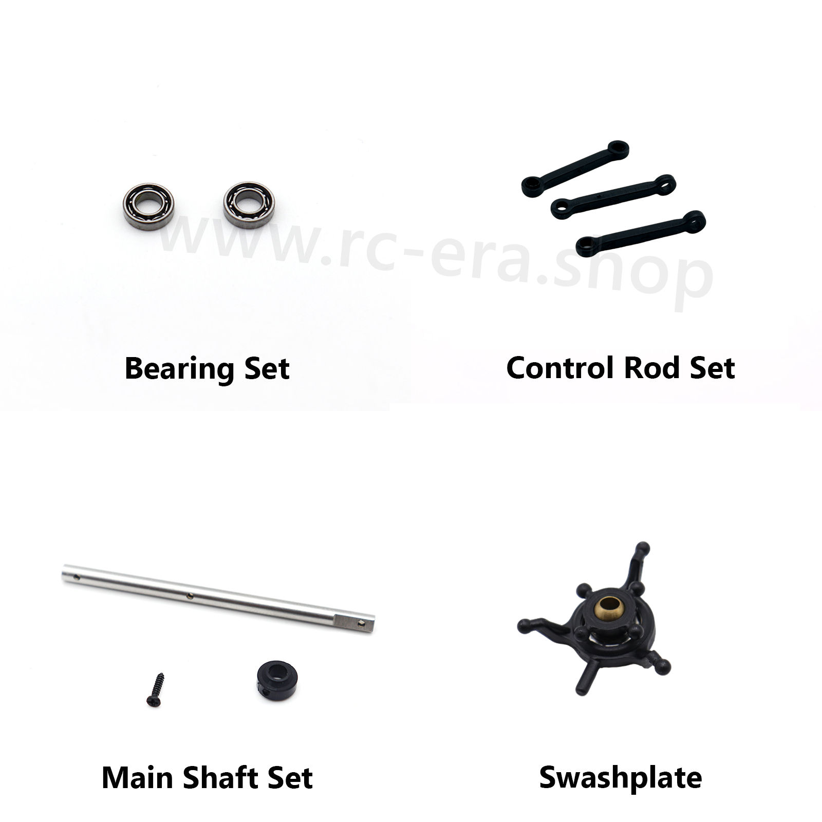 RC ERA C159/C187 EC135 Bearing Set, Control Rod Set, Main Shaft Set, Swashplate