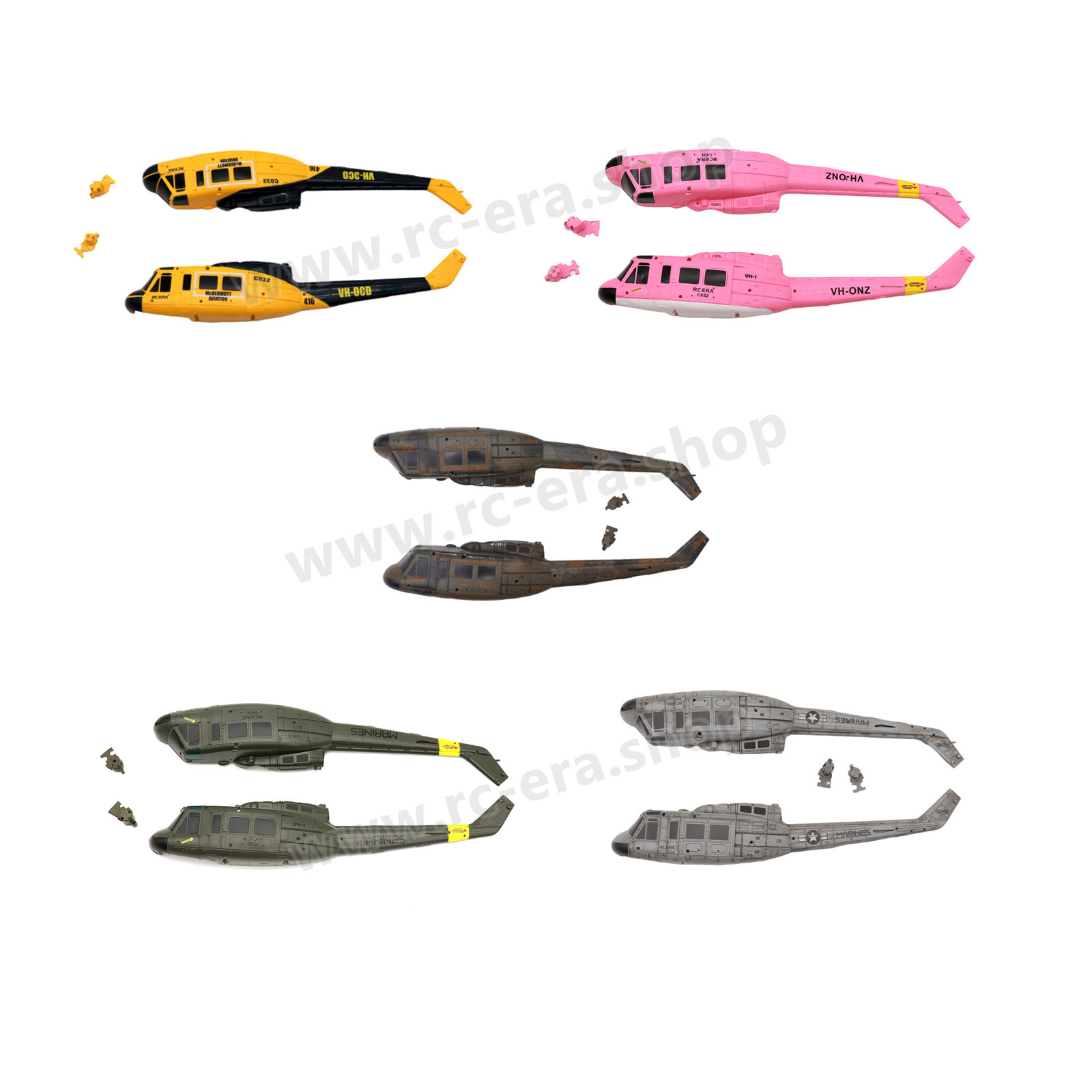 RC ERA C032 UH-1 Huey Helicopter Fuselage Set