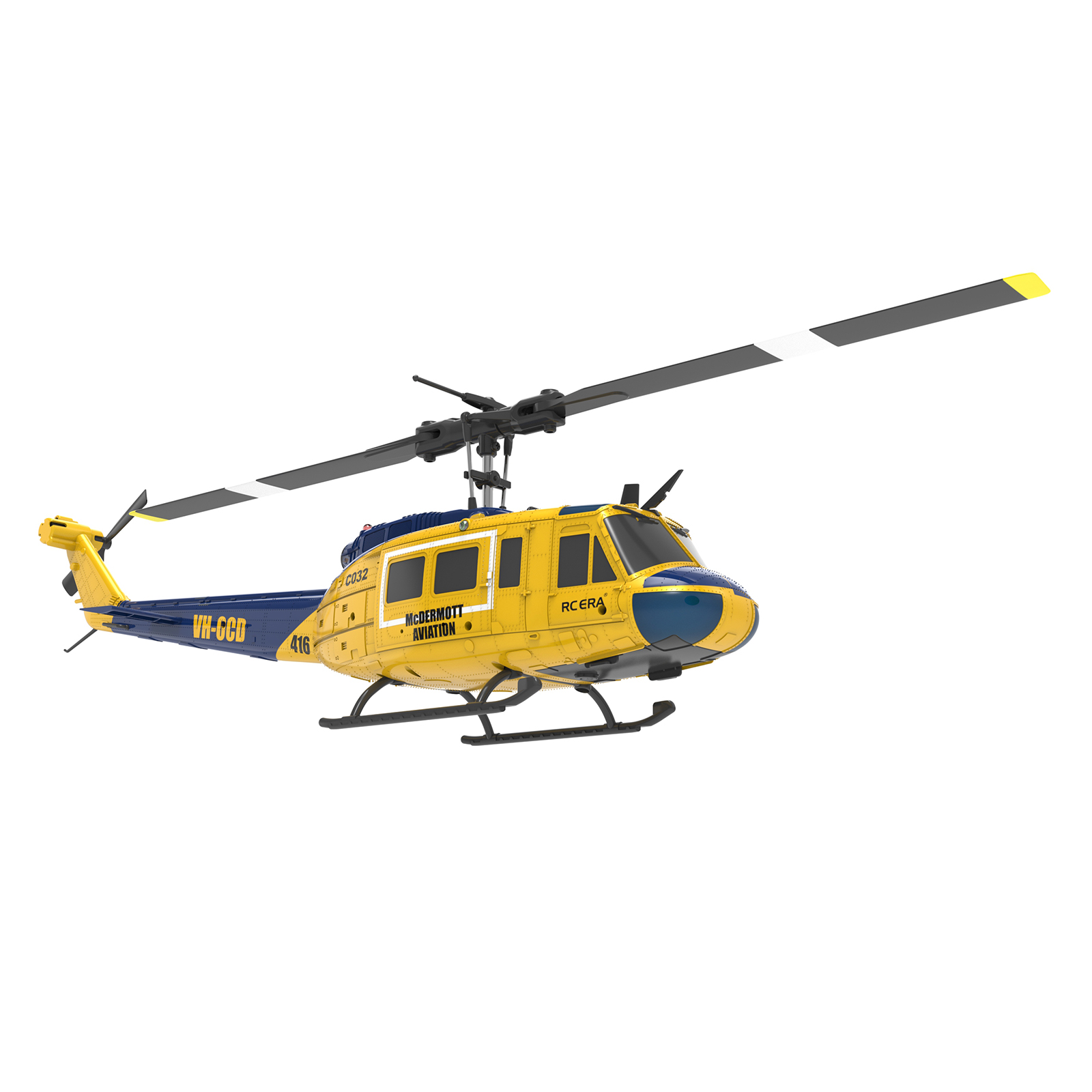 RC ERA C032 UH-1 HUEY 6-Channel Flybarless Gyro Stabilized RC Helicopter