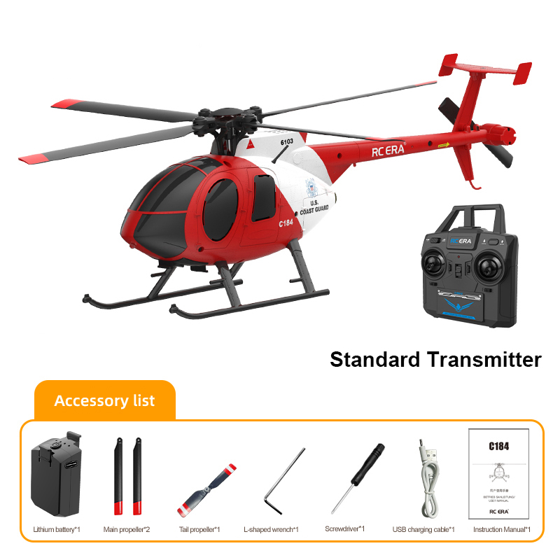 RC ERA C184 MD500 Gyro Stabilized Helicopter with Optical Flow Sensor