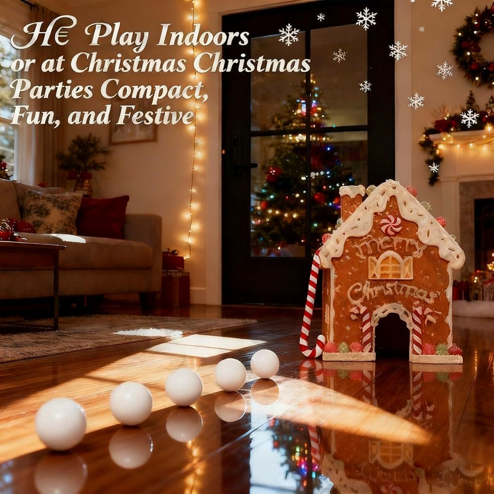 🔥LAST DAY 49% OFF -🎅Gingerbread Golf Game Set - Best Christmas Game