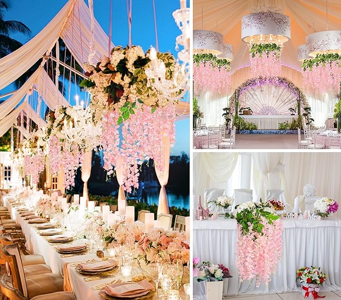 💥$1.99 ONLY TODAY🌸No Maintenance, Pruning or Watering! UV Resistant Lifelike Artificial Wisteria Flower