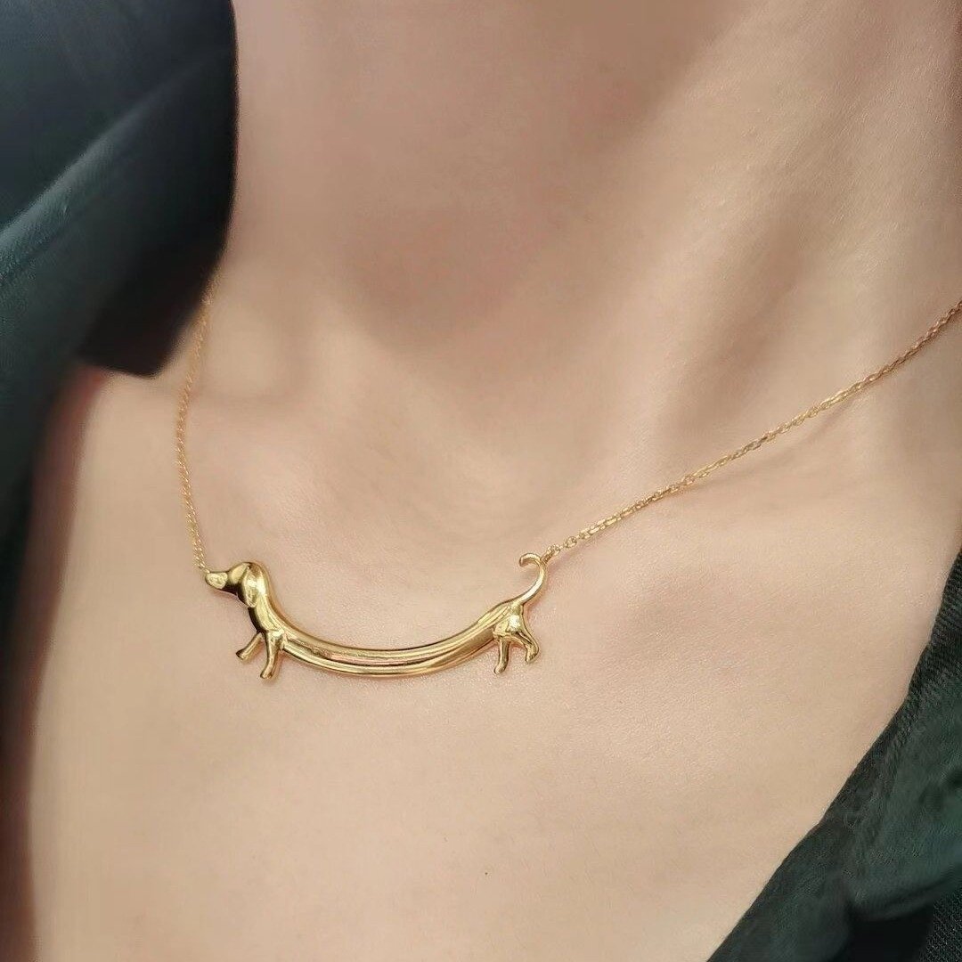 🐶💛Elegant Dachshund Necklace