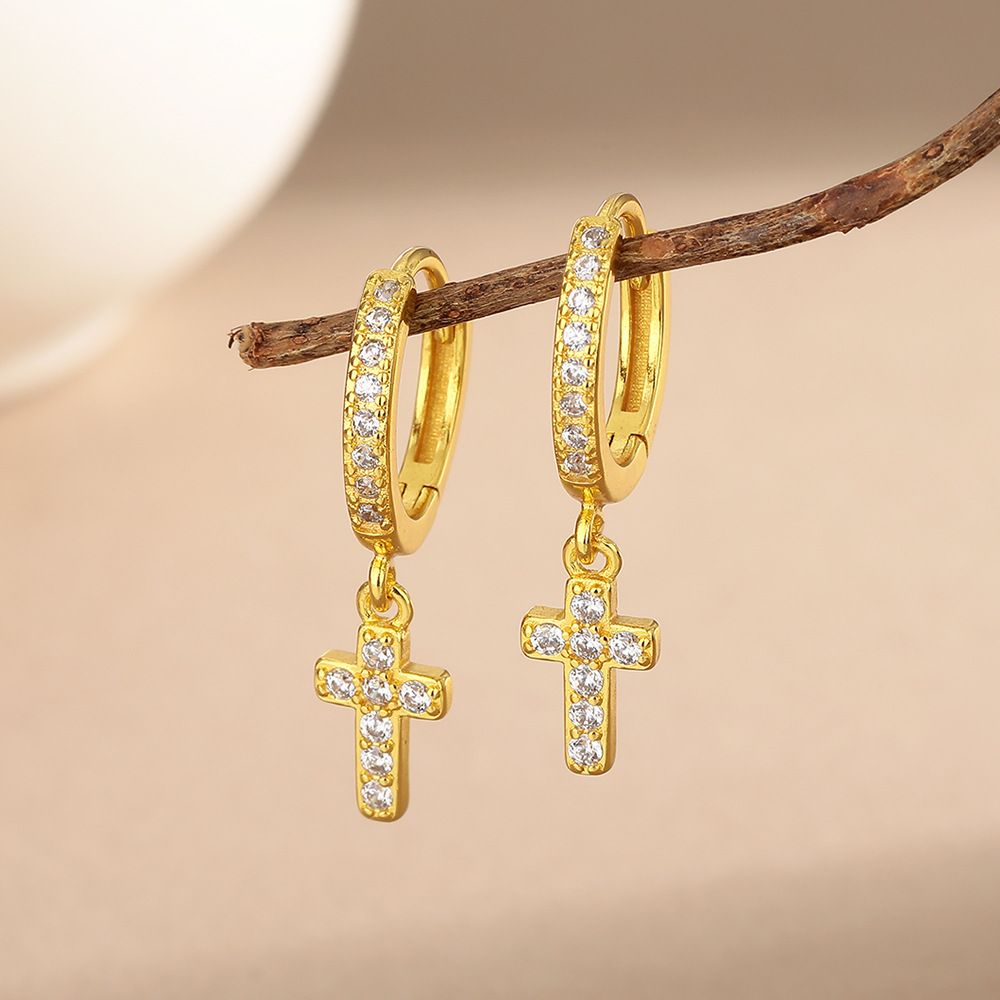 🔥Hot Sale 68% OFF🔥Cross Moissanite Earrings