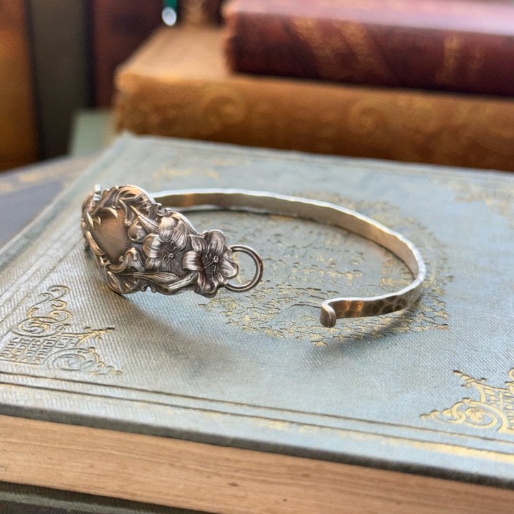 ✨Handmade Sterling Spoon Bangle - Crafted from Authentic Vintage Silverware