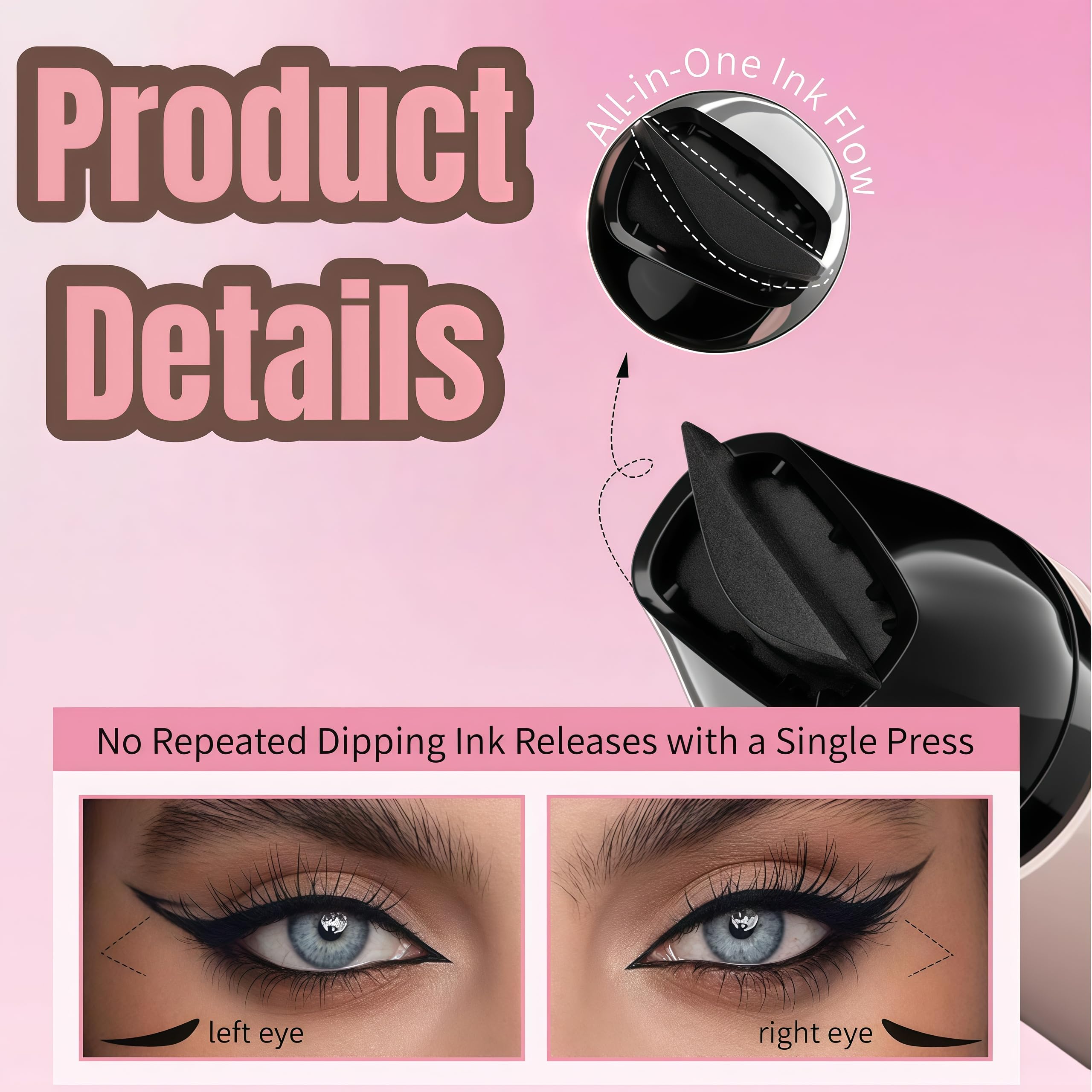 🌟 “1-Second Perfect Wing Pen — The Effortless Cat-Eye Maker”