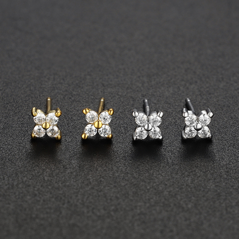 🔥Hot Sale🔥Classic Flowers Moissanite Earrings