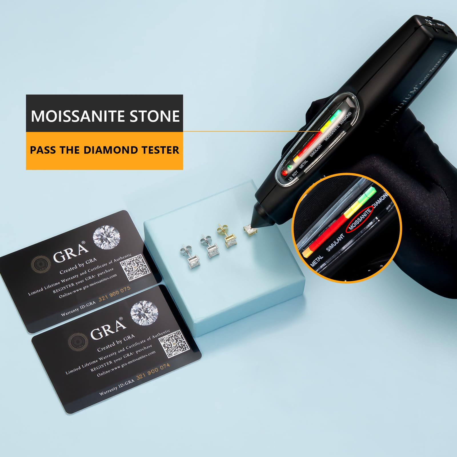 🔥Mother's Day Promotion!🔥Princess Cut Moissanite Stud Earrings