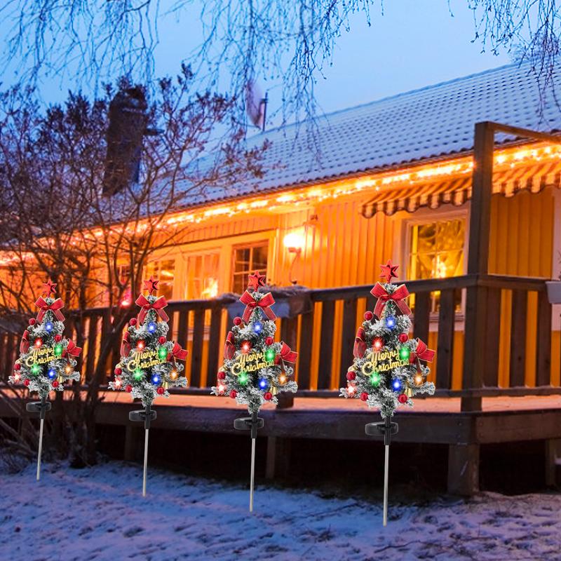 Last Day Promotion!🎄Solar Christmas Tree Stake Lights-Air Express Delivery✈️-Limited Stock!