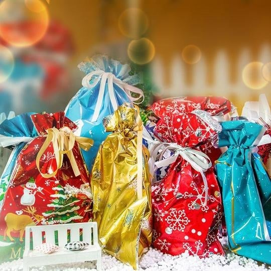 🎄Early Christmas Sale-48% OFF - Drawstring Christmas Gift Bags
