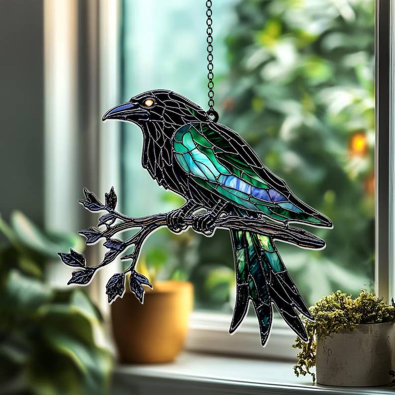 💥Hot Sale 50% OFF - Magical Witch Hat Stained Art Ornament