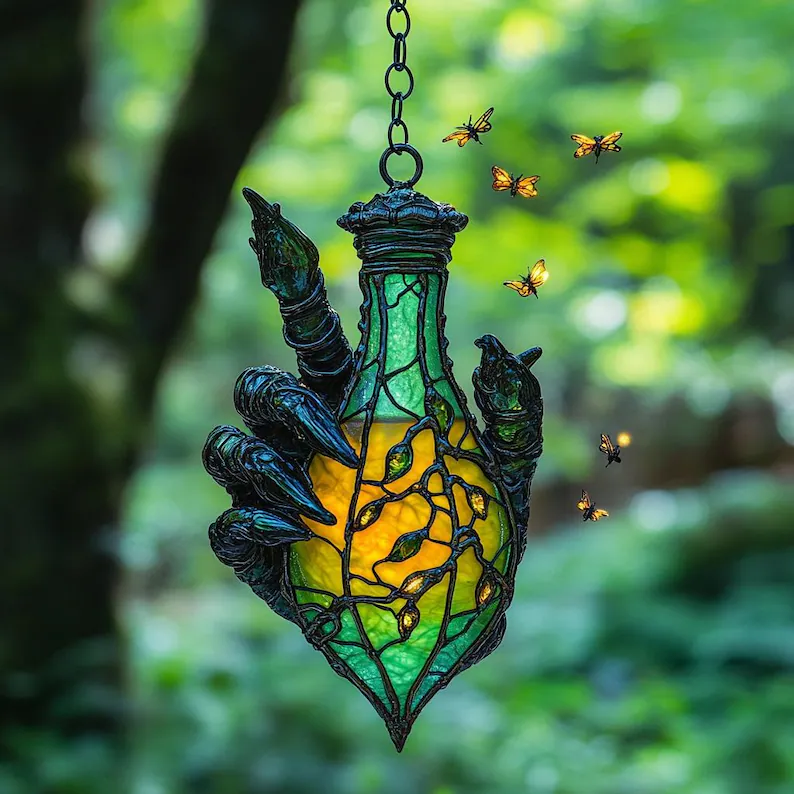 💥Hot Sale 50% OFF - Magical Witch Hat Stained Art Ornament