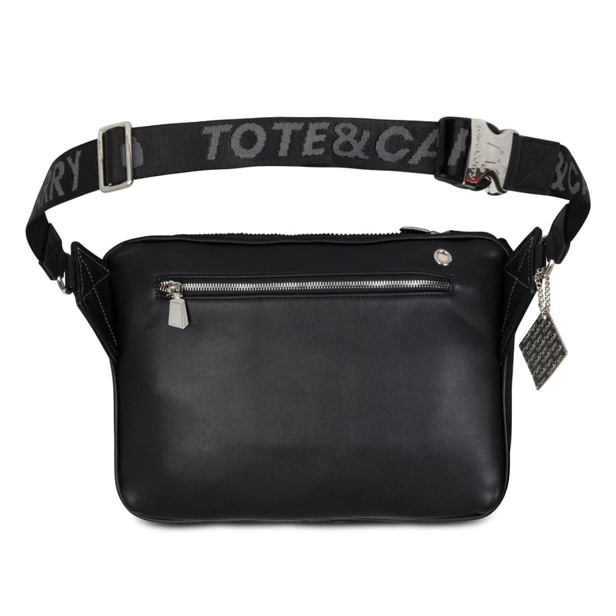 Black Leather Messenger Bag – Tote & Carry