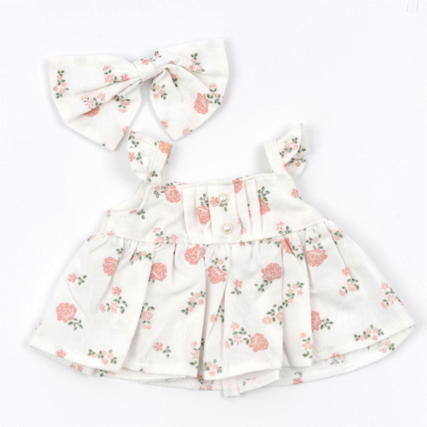 Pink Floral Pearl Dress Set-Pink Elephant Gift Bundle