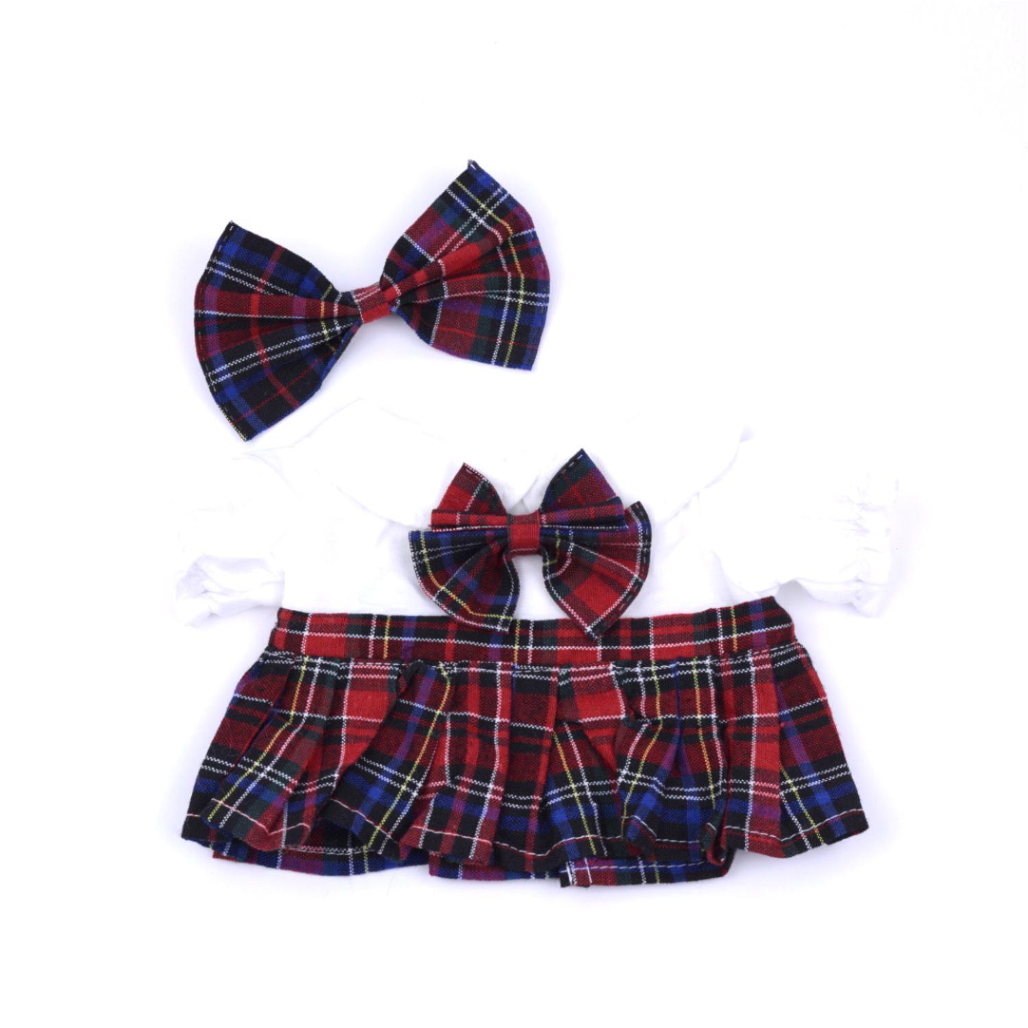 Plaid Bowtie Dress