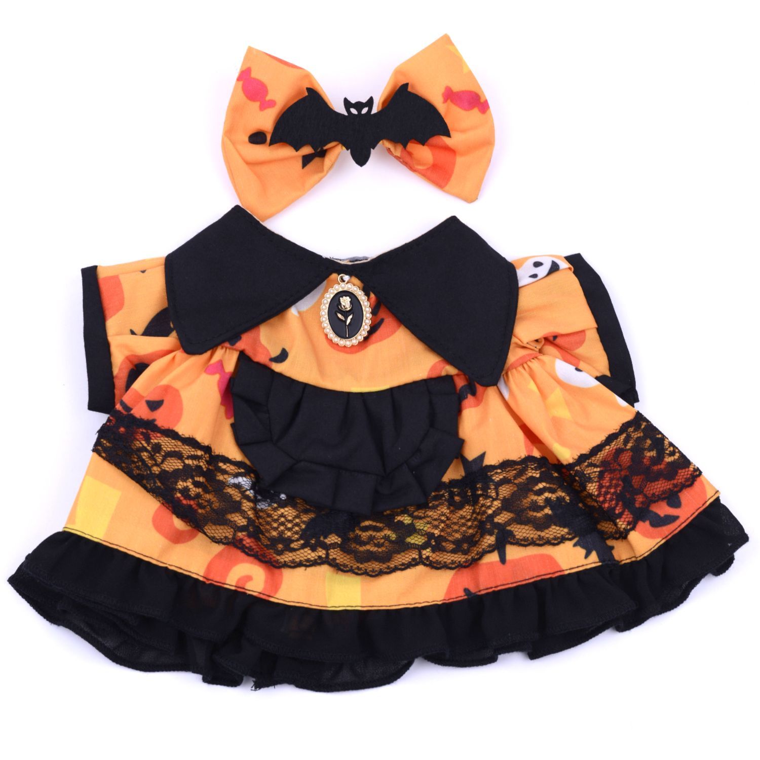 Halloween Bat Pumpkin Dress