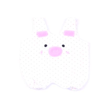 Pink Polka Dot Piglet Romper-Pink Elephant Gift Bundle