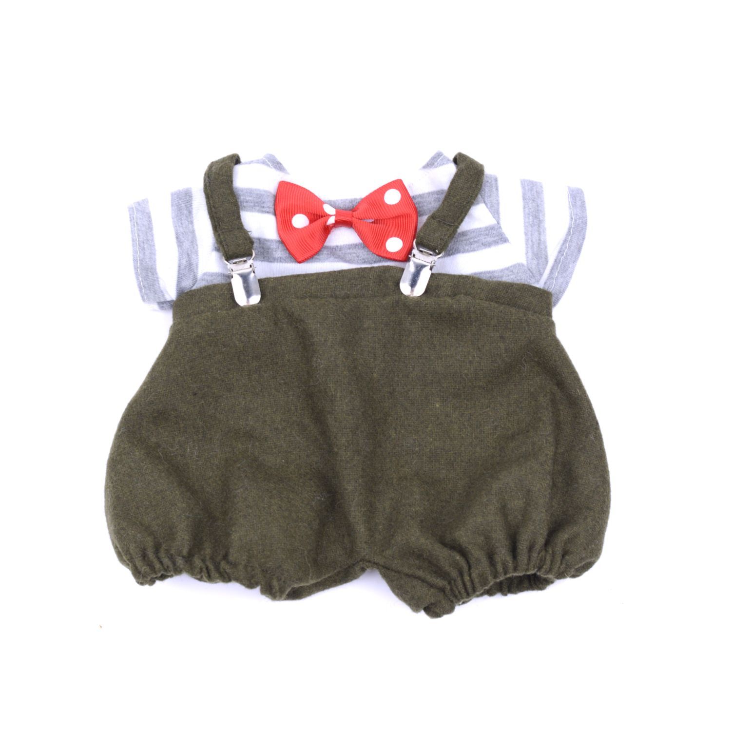 Polka Dot Bowtie Overalls