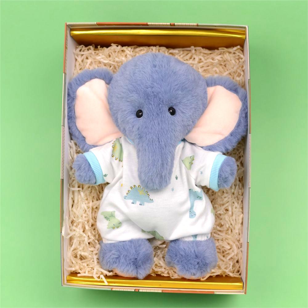 Homeyfriends Neil The Navy Jointed Elephant Stuffed Animal