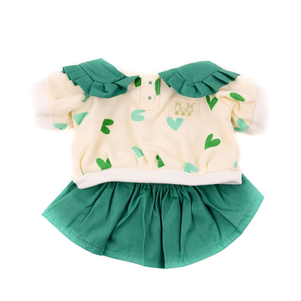 Green Heart Sweatshirt With Skirt