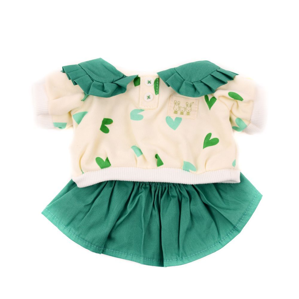 Green Heart Sweatshirt With Skirt