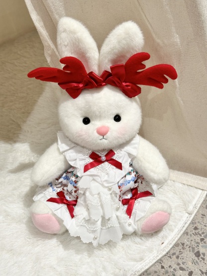 Homeyfriends Cute Jointed Bunny With Little Deer Outfit