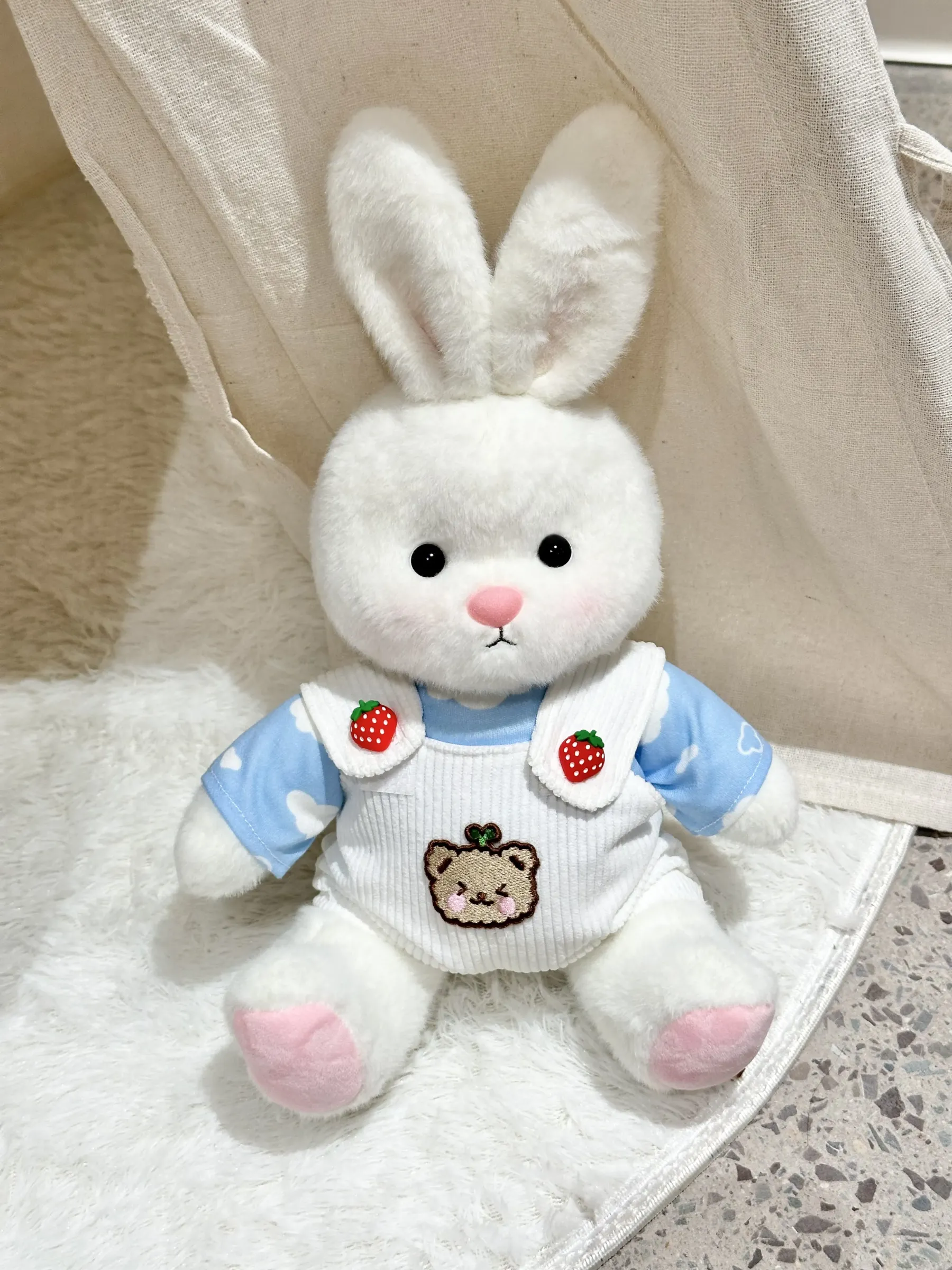 Homeyfriends Cute Jointed Bunny Stuffed Animal