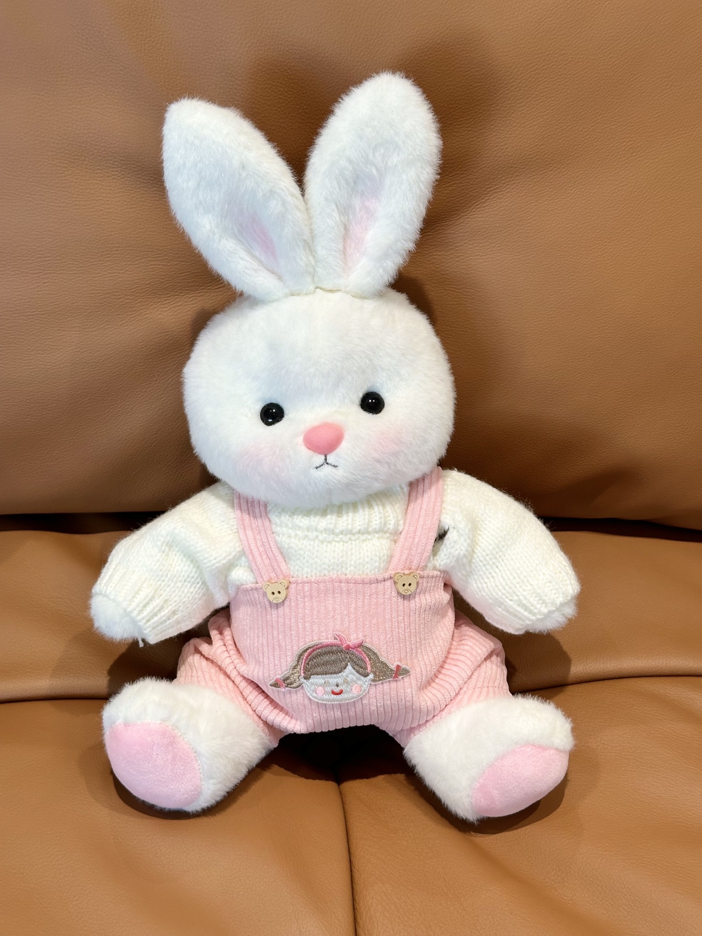 Homeyfriends Cute Jointed Bunny With Pink Overalls Outfit