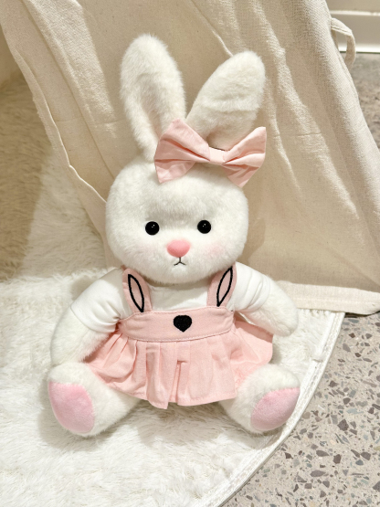 Homeyfriends Cute Jointed Bunny With Pink Suspender Skirt
