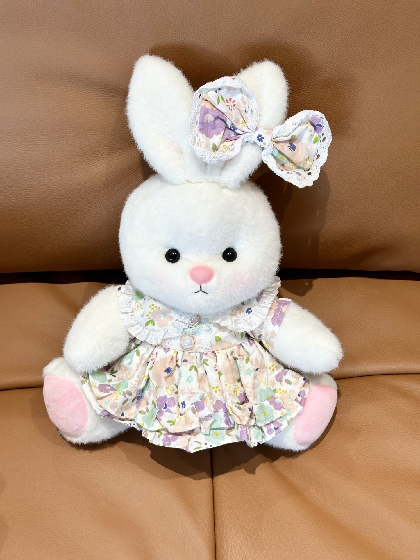 Homeyfriends Cute Jointed Bunny With Purple Floral Princess Dress Outfit