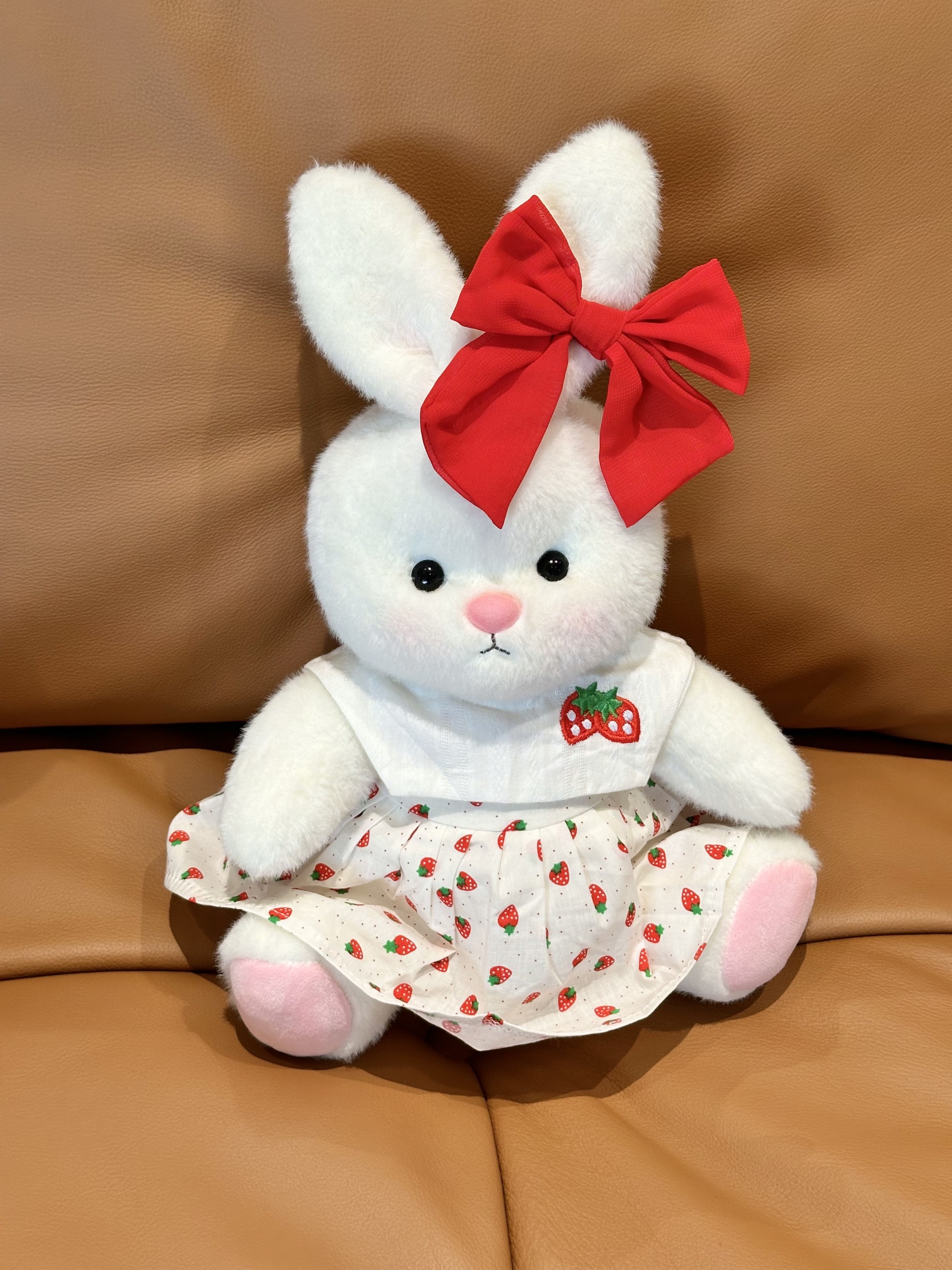 Homeyfriends Cute Jointed Bunny With Strawberry Dress Set