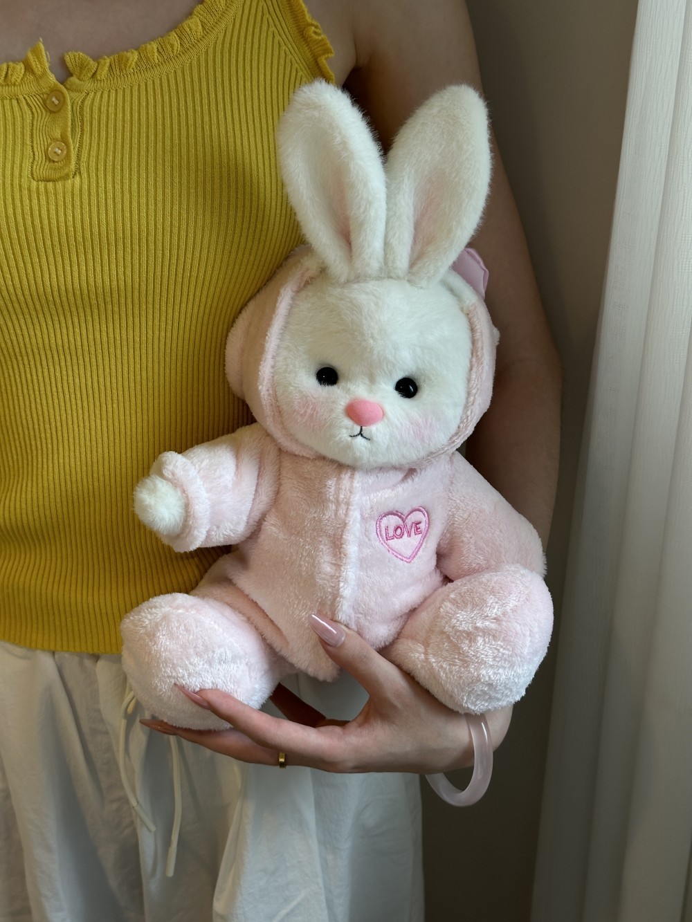 Homeyfriends Cute Jointed Bunny With  Love Onesie