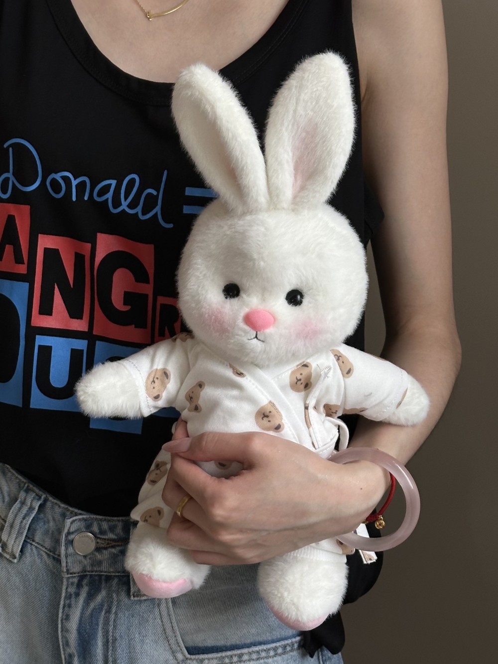 Homeyfriends Cute Jointed Bunny With Pig pajamas