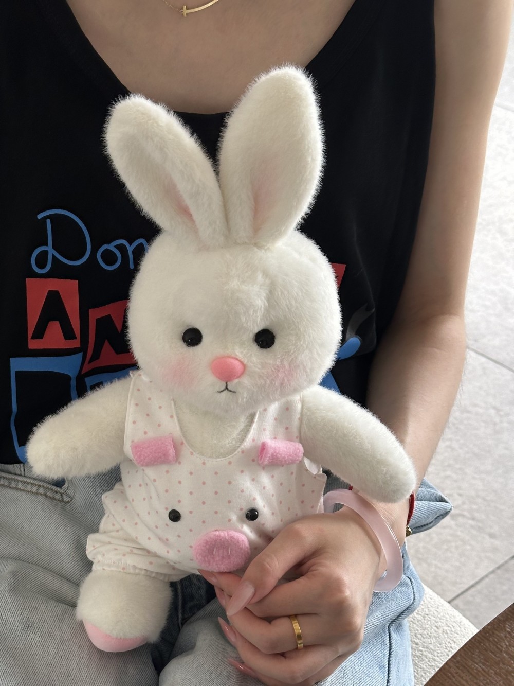 Homeyfriends Cute Jointed Bunny With Pig pajamas