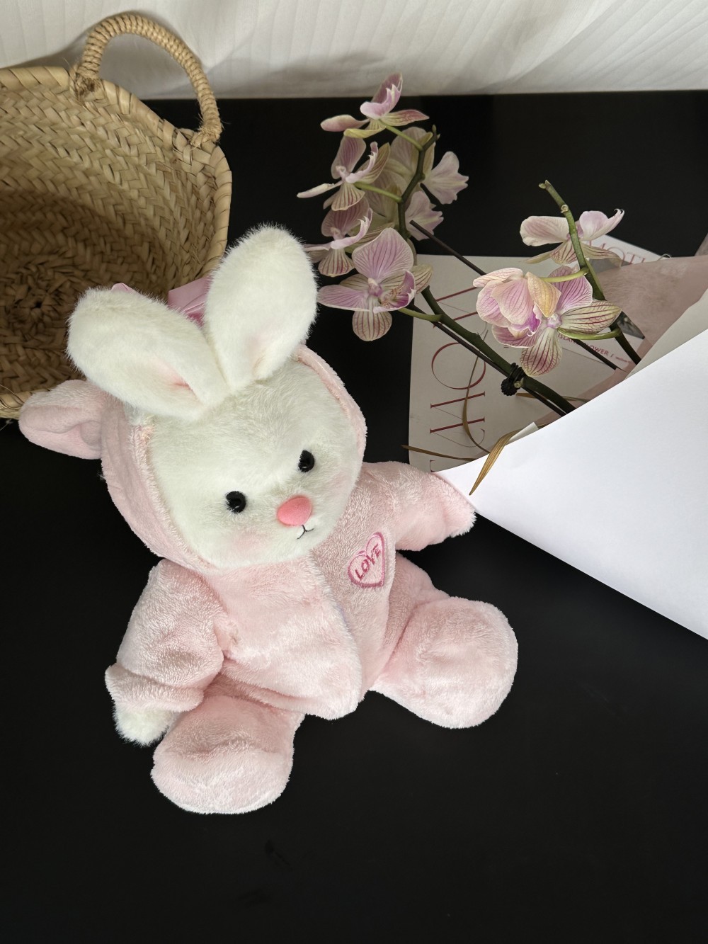 Homeyfriends Cute Jointed Bunny With  Love Onesie