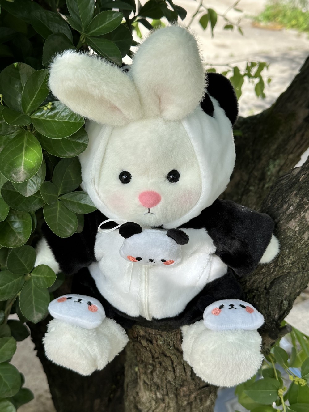 Homeyfriends Cute Jointed Bunny With Panda Outfit