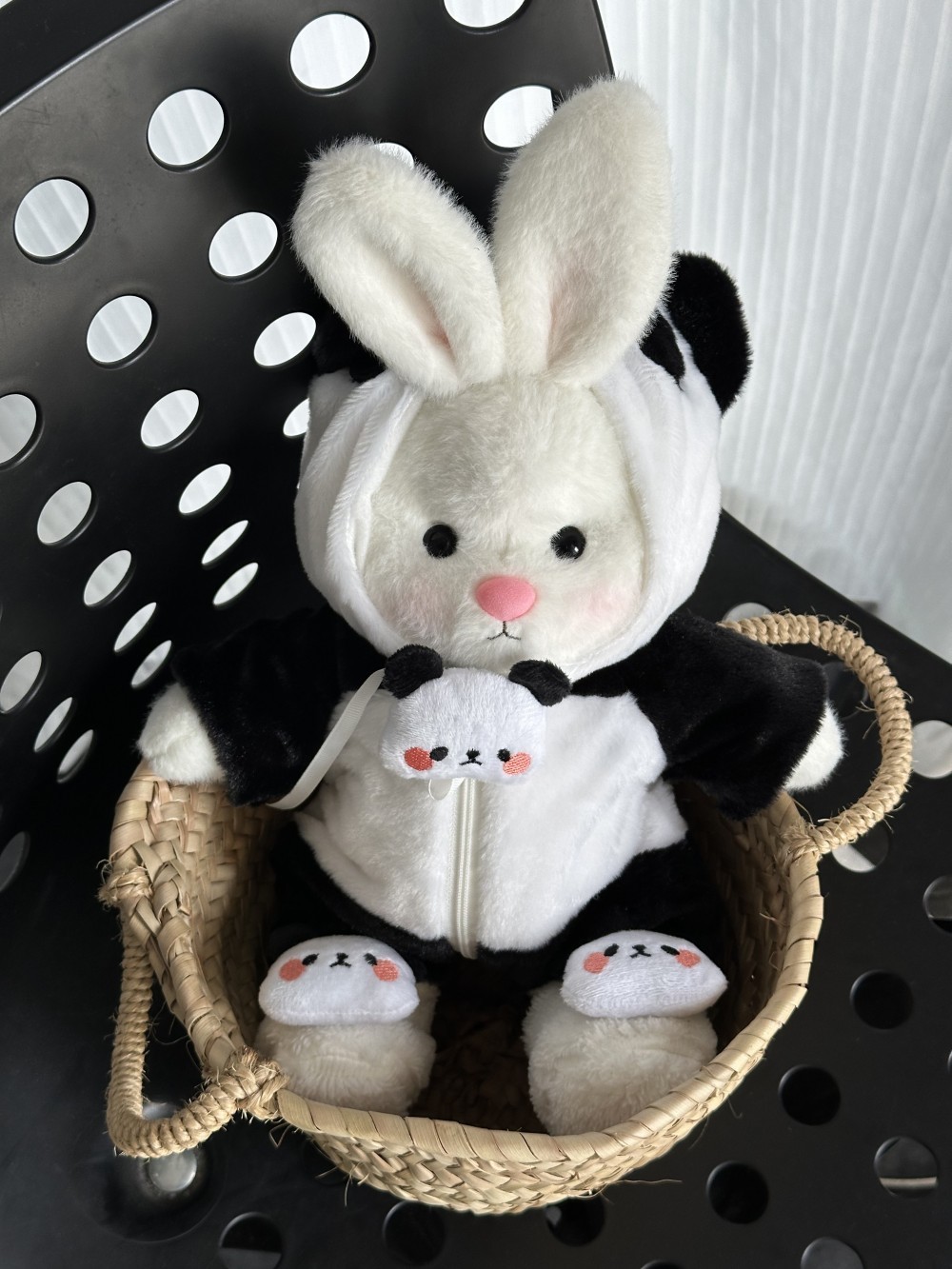 Homeyfriends Cute Jointed Bunny With Panda Outfit