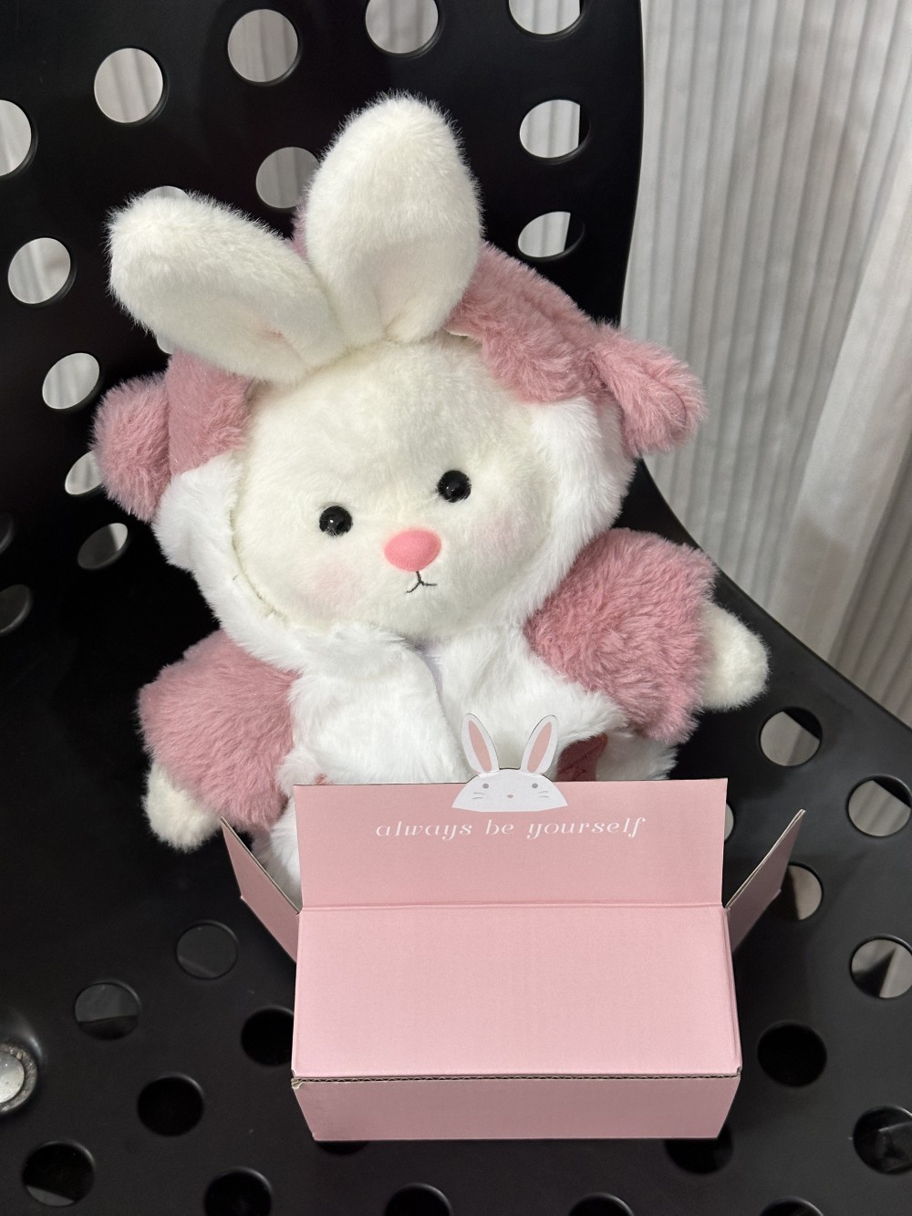 Homeyfriends Cute Jointed Bunny With Pink Shark Outfit