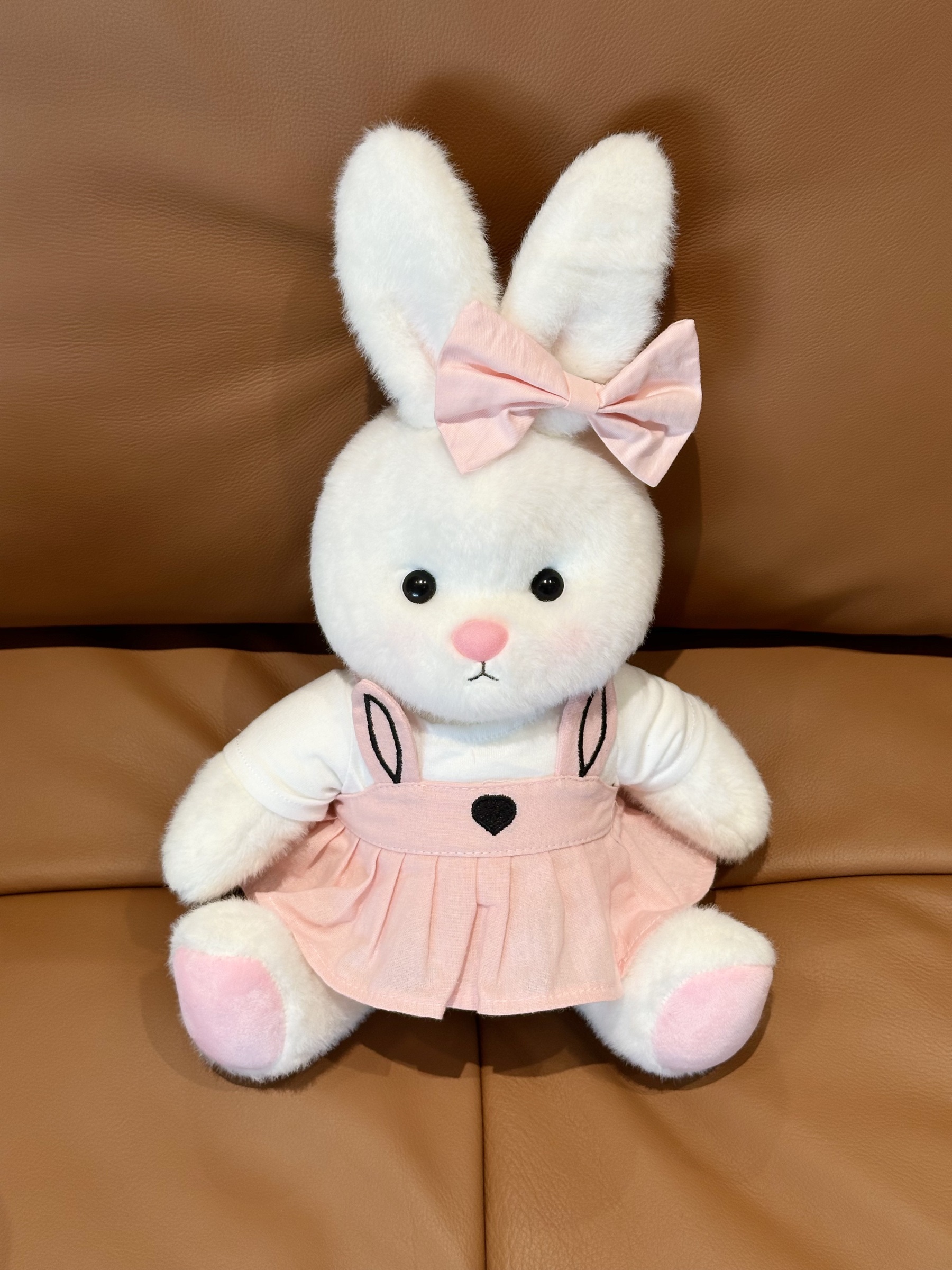 Homeyfriends Cute Jointed Bunny With Pink Suspender Skirt