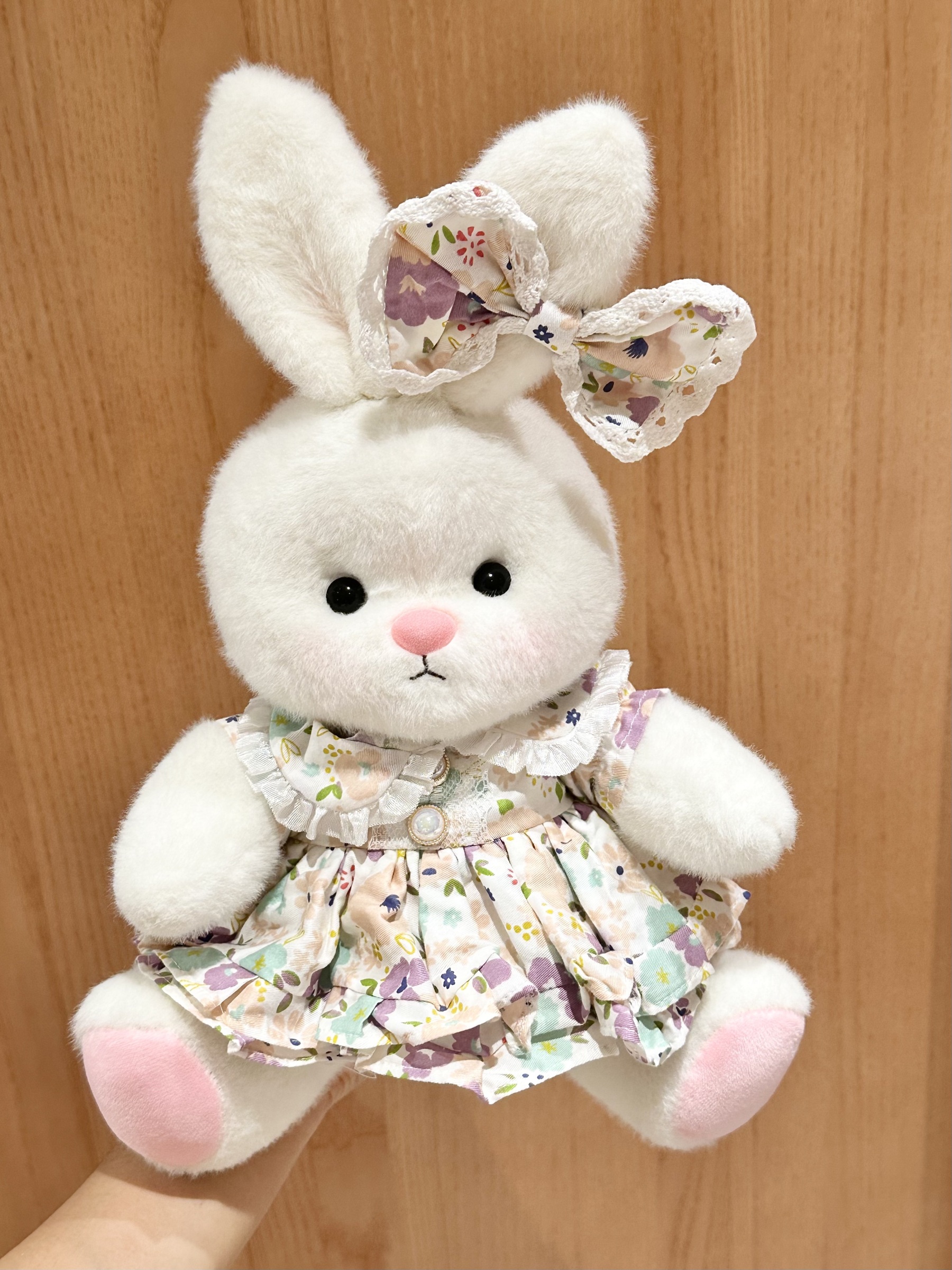 Homeyfriends Cute Jointed Bunny With Purple Floral Princess Dress Outfit