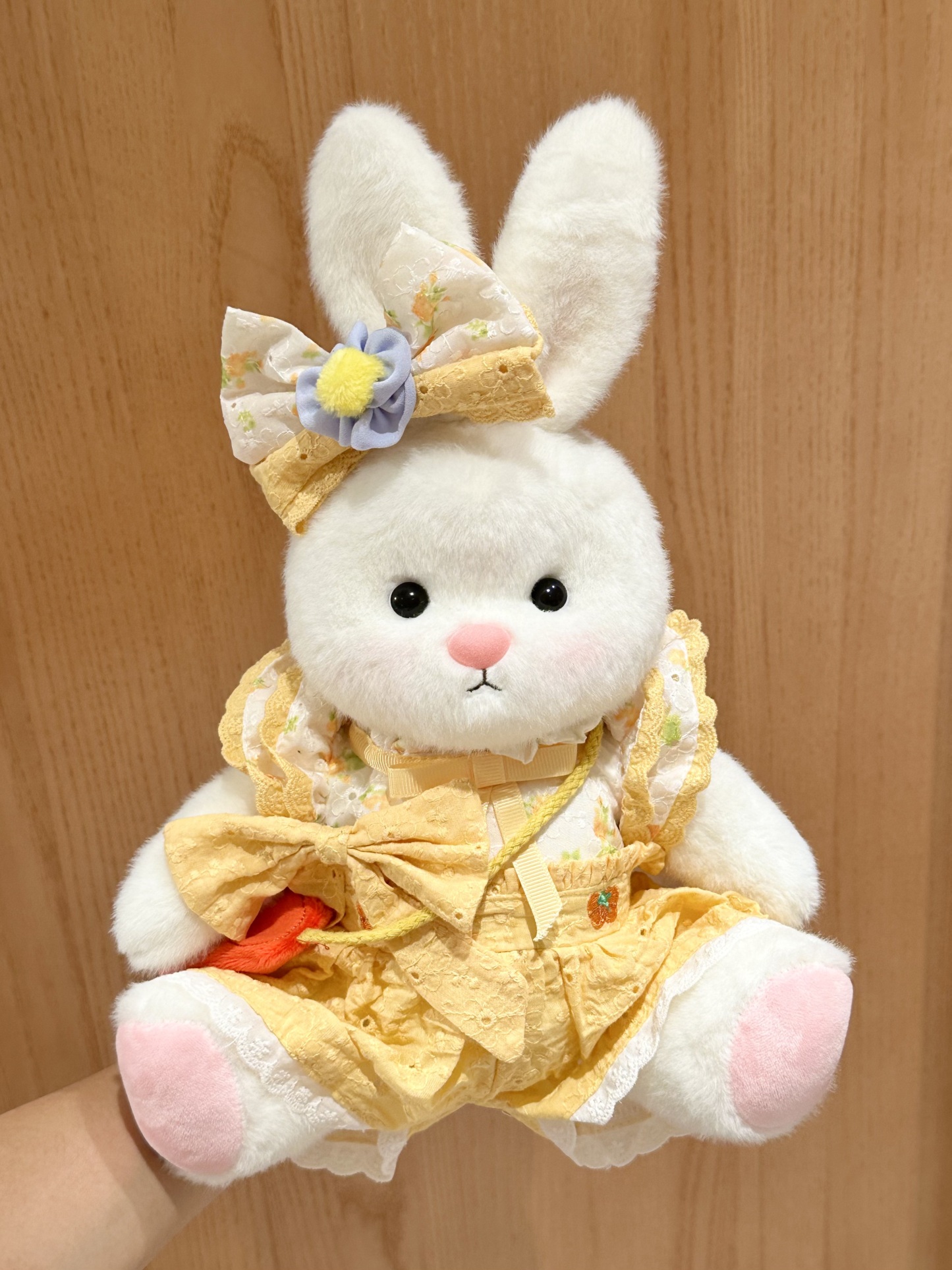 Homeyfriends Cute Jointed Bunny With Yellow Summer Princess Romper Outfit
