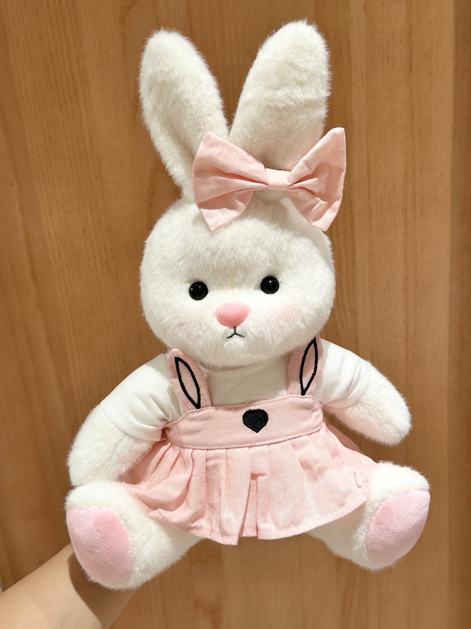 Homeyfriends Cute Jointed Bunny With Pink Suspender Skirt