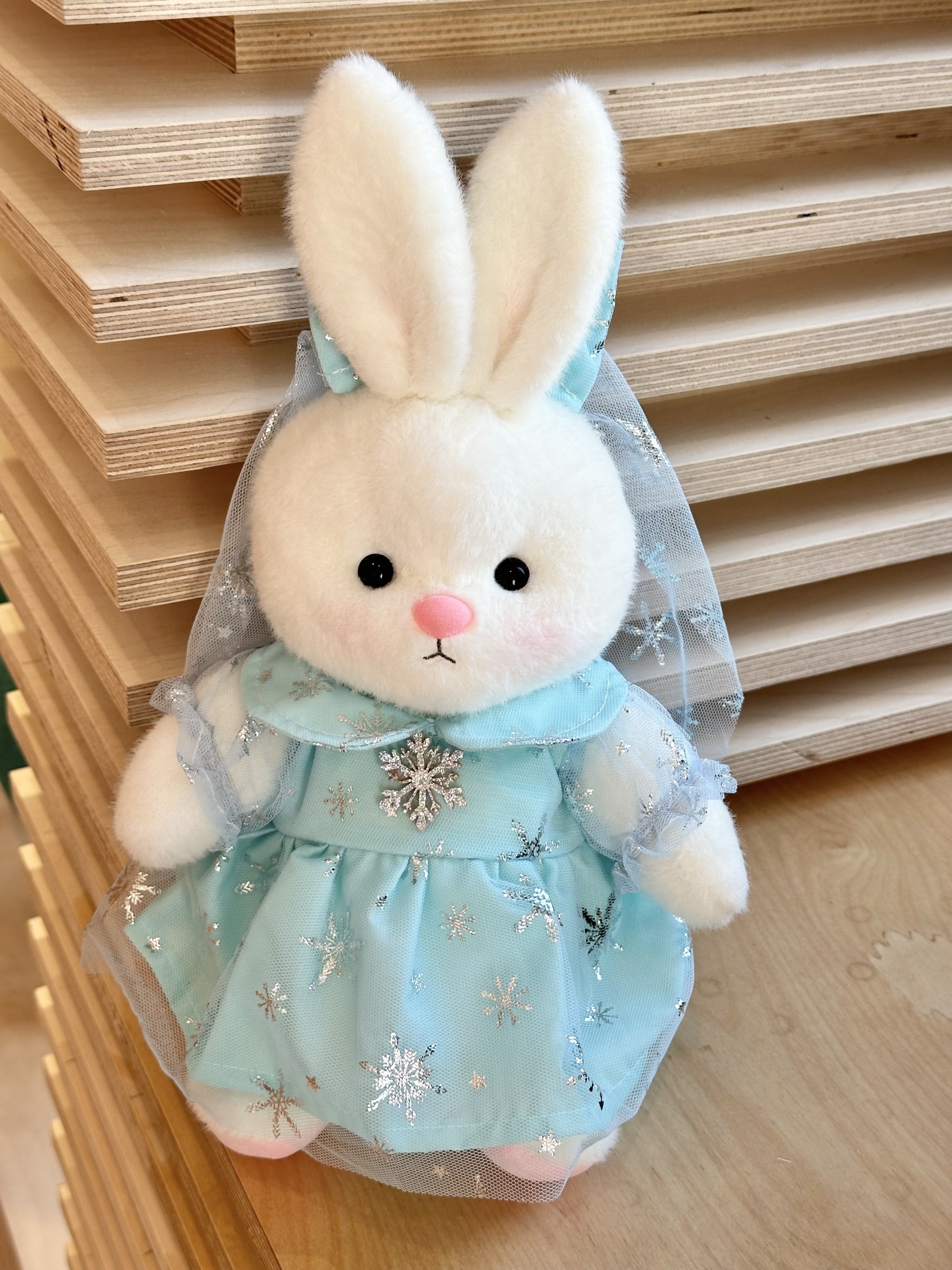Homeyfriends Cute Jointed Bunny With Ice Princess Wedding Dress Outfit
