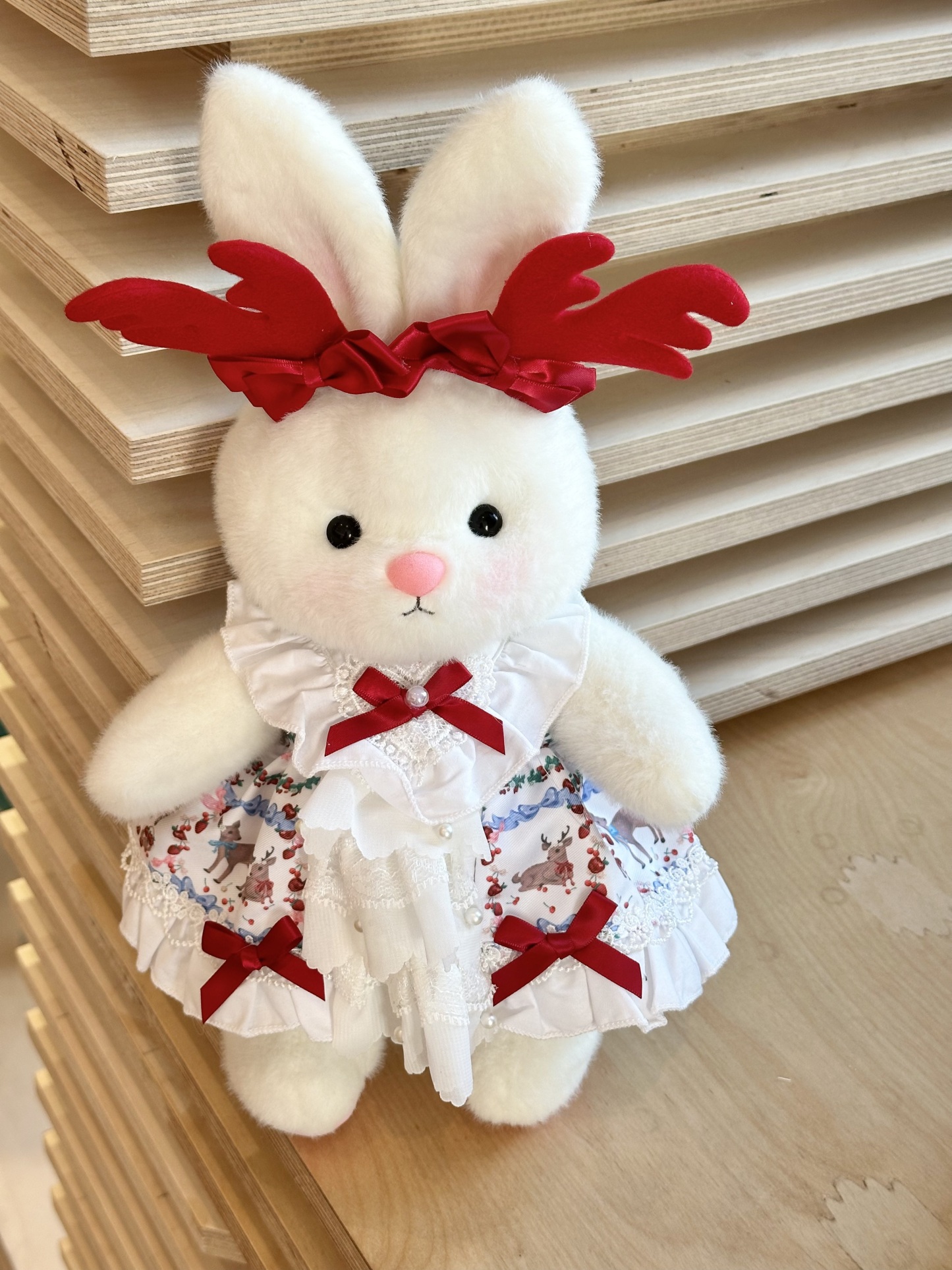 Homeyfriends Cute Jointed Bunny With Little Deer Outfit