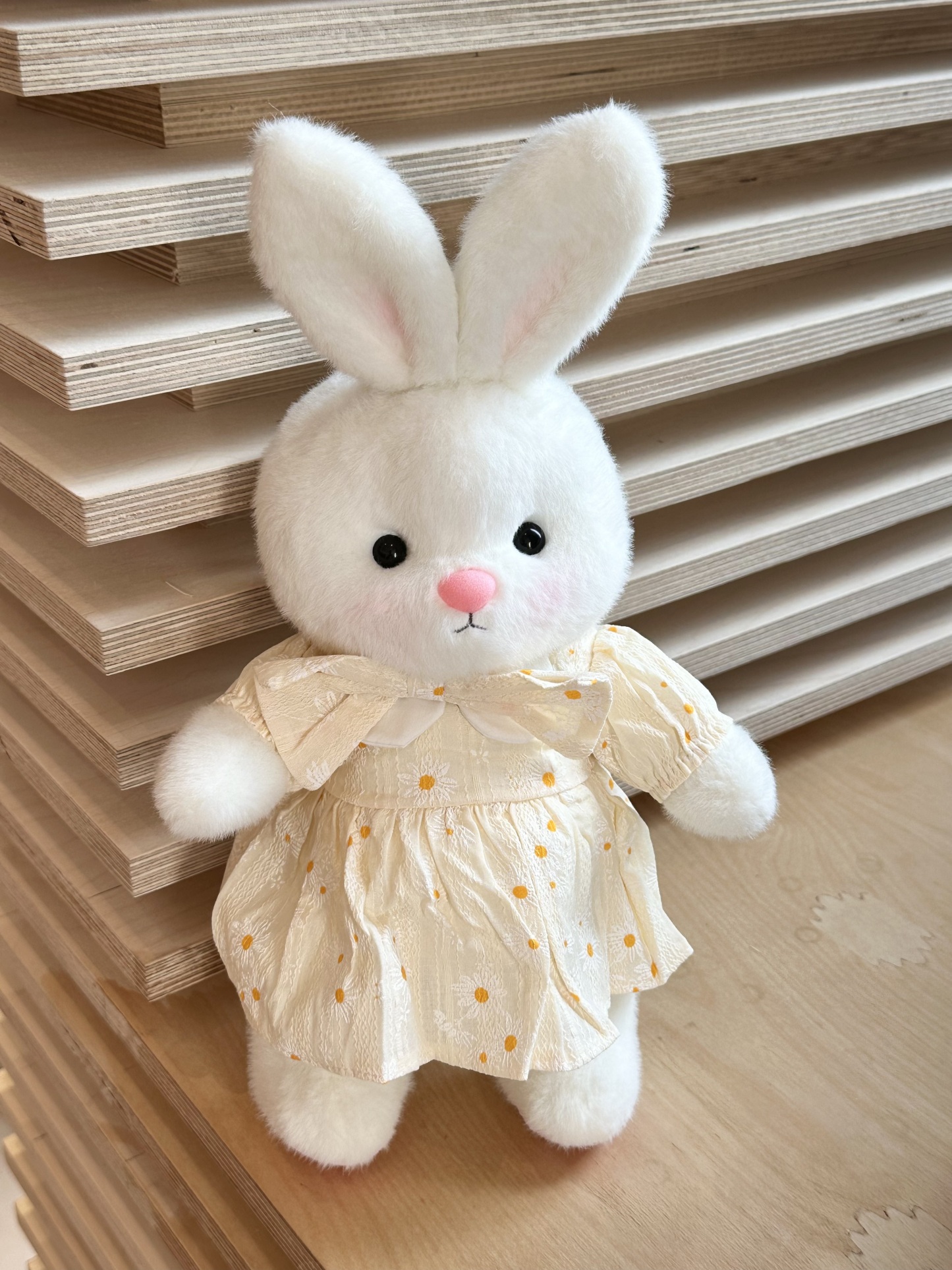 Homeyfriends Cute Jointed Bunny With Yellow Daisy Outfit