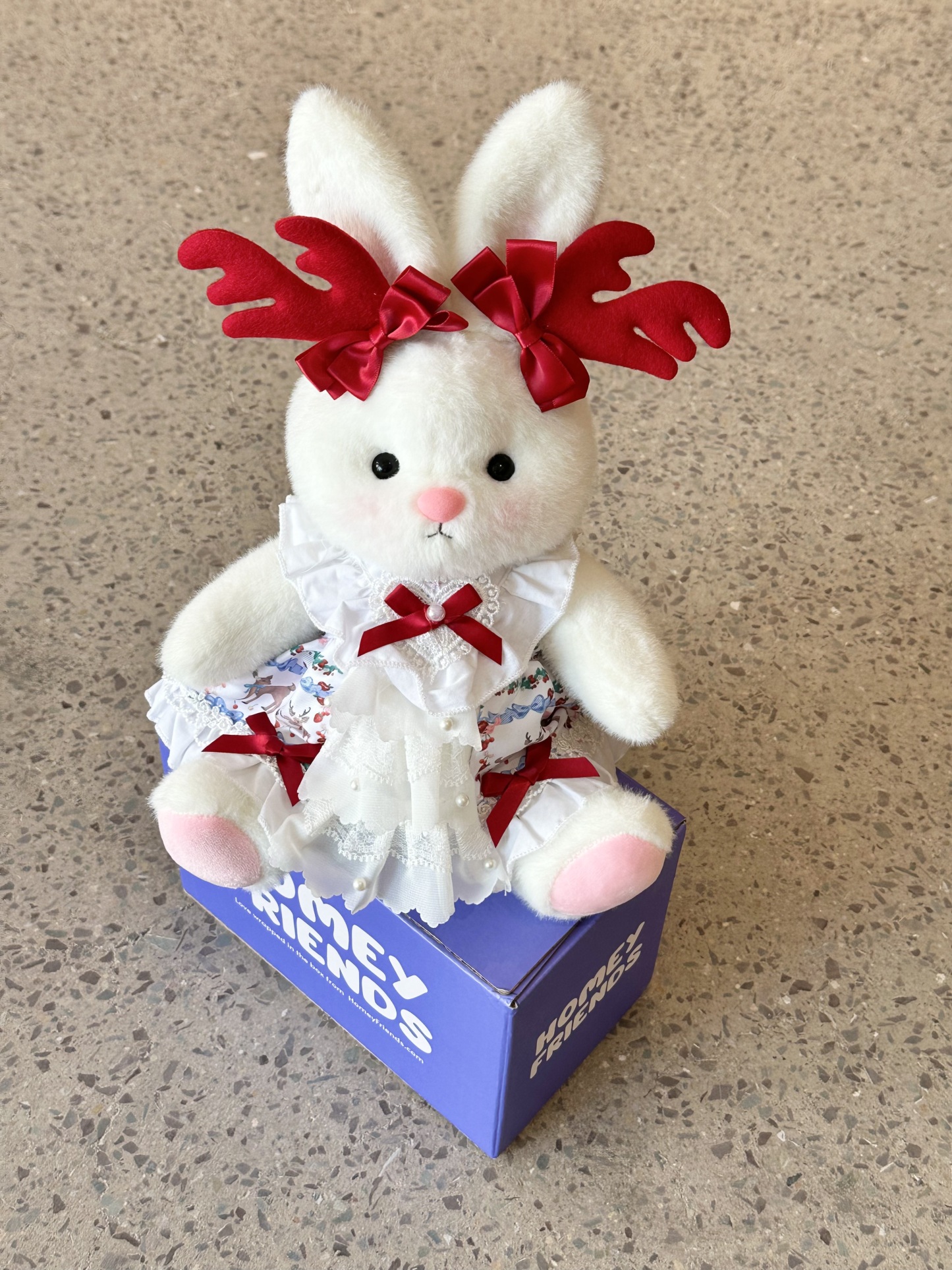 Homeyfriends Cute Jointed Bunny With Little Deer Outfit