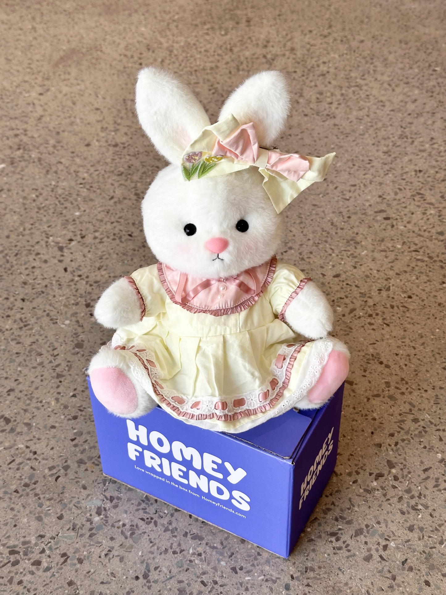 Homeyfriends Cute Jointed Bunny With Tulip Dress Outfit
